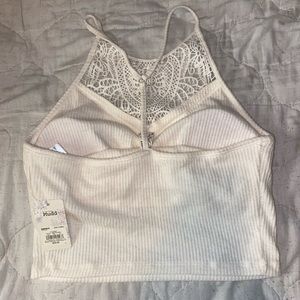 Halter top White Brand New Crop Shirt